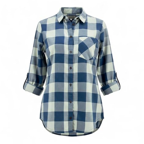 Jack Wolfskin Holmstad Shirt Damen Bluse Wanderbluse Langarm Blau S