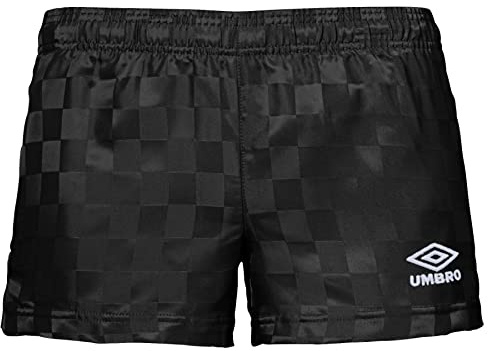 Umbro Women's Checkerboard Short, Black Beauty/White, Small