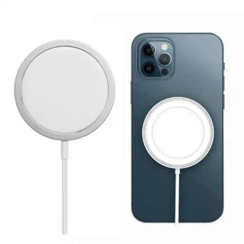 Orco Wireless Charger for iPhone Samsung, Qi-Certified Magnetic Charger15W Max for iPhone 13/13 Pro/12/11/SE 2020/AirPods/Galaxy S20 (White)