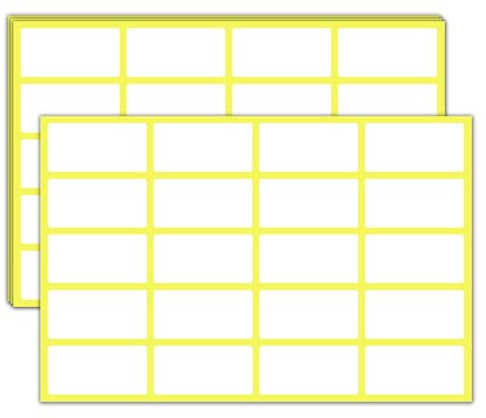 1500 Piezas, 40 x 20 mm - Etiquetas Adhesivas Pegatinas Blancas para Escribir