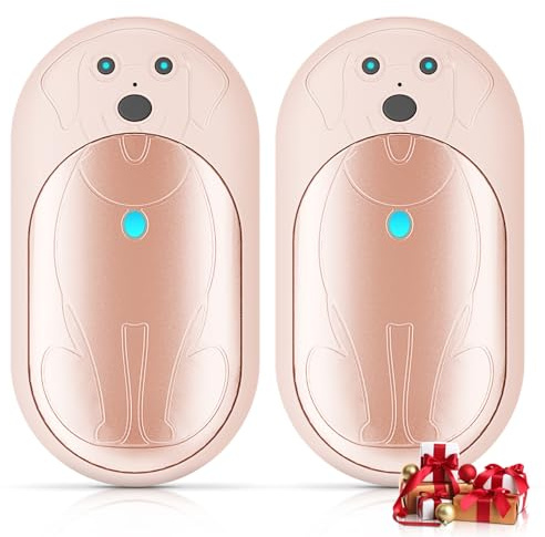 Lepwings Handwärmer Elektrisch, 2er-Pack, 6000 mAh Taschenwärmer Wiederverwendbar mit 3 Modi, 20 Stunden Lang Anhaltende Wärme, Tragbarer USB-Aufladbarer Handwärmer für Outdoor im Winter