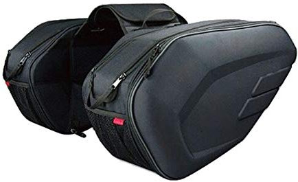 GBZIJIE Motorrad Tasche,Motorrad Satteltaschen Motorrad wasserdichte Racing Race Helm Reisetasche Koffer Satteltasche(Oxford and Plastic)