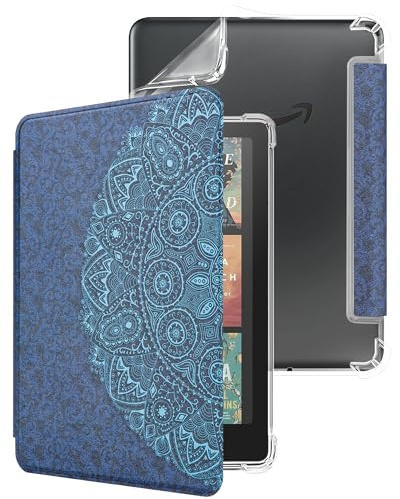 WALNEW Hülle für 7 Kindle Paperwhite 12. Generation 2024 und Kindle Colorsoft Signature Edition, klare weiche TPU-Rückenschutzhülle für den 2024 Kindle Paperwhite