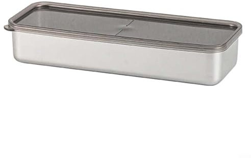 Contenitore per alimenti, in acciaio inox, con coperchio a tenuta stagna, contenitori per snack, per cucina ristorante (1000 ml)