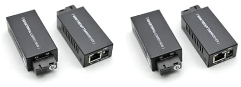 Hlxnyami 2 Paio Gigabit 100/1000M A/B SC Ethernet Switch nel Fibra Convertitore Multimediale Ricetrasmettitore Ottico RJ45 Switch nel Fibra 20KM