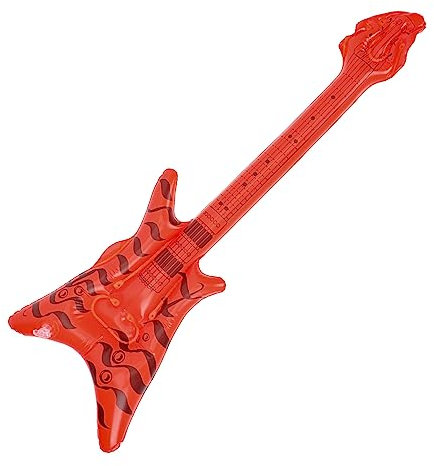 KOMBIUDA Aufblasbare Pvc Gitarre Partyrequisite Disco Party Dekoration Bühnenauftritt Leicht Tragbar