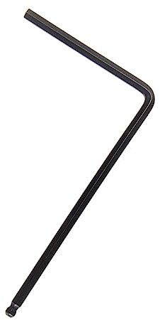 ERINGOGO Gitarrenschlüssel 4mm aus Metall in Schwarz mit Glatter Oberfläche und Gratfreiem Design für Einfache Reparatur und Einstellung von Folk Gitarren