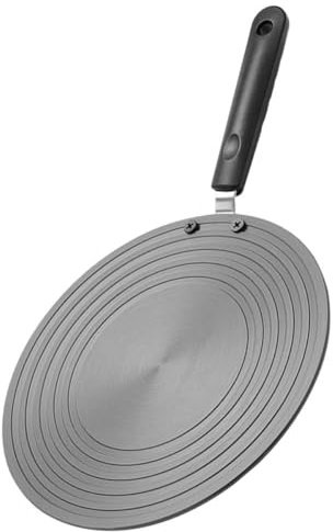 Didiseaon Metal Induction Diffuser Plate Heat Diffuser Cooking Adapter for Electric and Gas Stove Compatible Pots Efficient Heat Distribution for Even Cooking