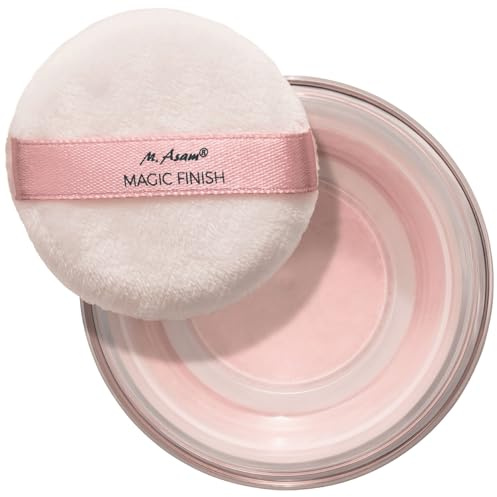 M. Asam Magic Finish Final Touch Setting Powder Brightening Pink (12g) | Loses Puder für ein natürlich mattiertes Finish, optimaler Halt & feines Hautbild, leichtes Powder Make up, mit Hyaluron