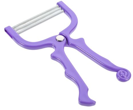TOPBATHY Manueller Gesichtshaarepilierer mit Abs und Edelstahl Schneller Haarentferner ohne Chemikalien für Sanfte Gesichtsbehaarungsentfernung von Frauen Zufällige Farbe