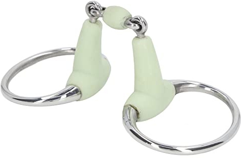 PODSJD Kandarengebiss 135 Snaffle Bit aus rostfreiem Edelstahl, 125mm, robust und langlebig - verhindert Beißen, komfortabel und vielseitig für Reitzucht & Trainingsgebrauch