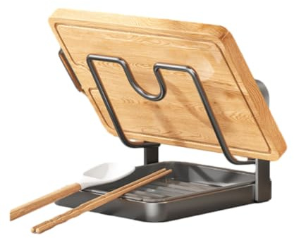 Generisch Support de rangement pour couvercles de casseroles, Organisateur de couvercles de casseroles – L’organisateur de cuisine ultime pour Noël (Gris, à une seule couche)
