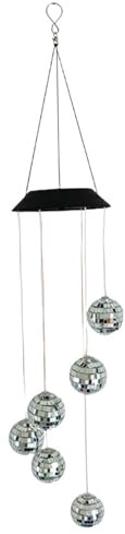 Campanelli Eolici Solari, Campanelli Eolici a LED con Sfera Colorata Appesi Solari per Esterno Impermeabile Resistente agli Agenti Atmosferici Carillon Mobile per Giardino Balcone Camera da Lett