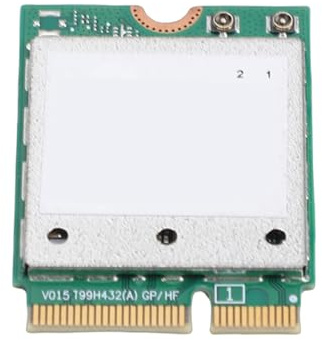 Plyisty QCNCM865 Tarjeta de Red WiFi 7 PCIe, Triple Banda 2.4G/5G/6GHz 5.8Gbps M.2 NGFF Módulo con Antenas 2x2, Tecnología MLO para 11, Laptops, PC