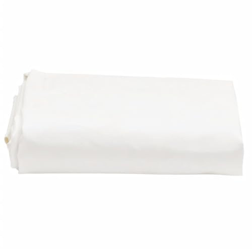 Telone bianco in tela con rivestimento in PVC, diametro 2,8 m, 650 g/m², con occhielli e bordo rinforzato, resistente alle intemperie, agli strappi, ai raggi UV, per giardino, campeggio, auto, barca