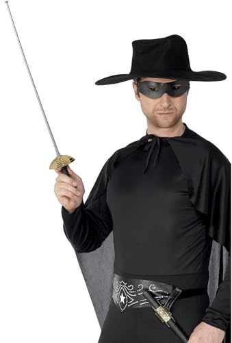 Smiffys Stoßdegen und Augenmaske, 68cm / 27in