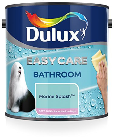 Dulux 500001 Easycare Bathroom Soft Sheen Emulsion Paint for Walls and Ceilings - Marine Splash 2.5L
