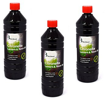 KEXMY 3 x Bird Brand Insect Repelling Clitronella Lamp lantern And Torch Oil 1 Litre …
