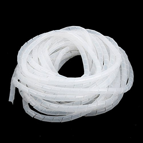 Aexit 10mm Durchmesser. Flexibles Spiralschlauch-Kabel-Wire-Wrap-Computer Verwalten das Kabel Weiß 20 Meter Länge (96fed48085f4c5c723befa1e3f7cf39d)