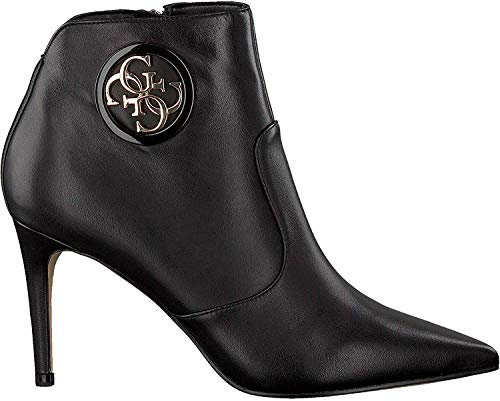 GUESS Scarpe Donna Ankle Boot Tronchetto Mod. Byrne TC 80 in Pelle Nero D20GU41