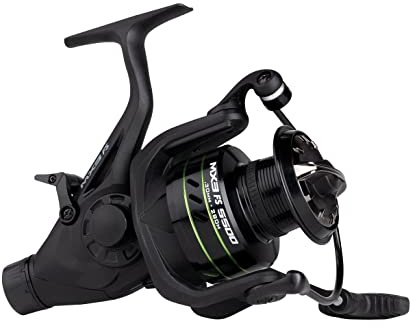 Mitchell MX3 FS-rulle, fiskerulle, spinnrullar, allroundfiske, kvalitet Freespool Baitrunner stil karprulle inklusive reservspole, unisex, svart, 6 500