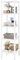 SMIBUY Scaffale per il bagno, organizzatore di scaffali in bambù a 5 livelli, scaffale multifunzionale per soggiorno, camera da letto, cucina (bianco)