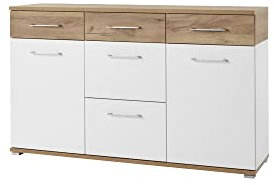 moebel-dich-auf Garderoben-Set Toledo in verschiedenen Varianten in weiß/Navarra Eiche Nb. Garderobe (Sideboard)