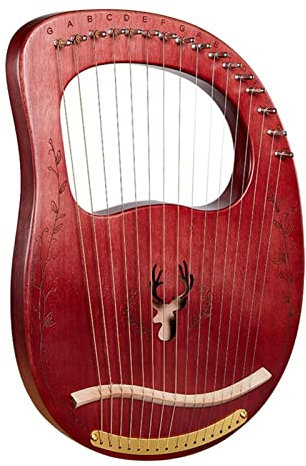 16-saitiges Hölzernes Leier-Harfen-Resonanzkasten-Saiteninstrument Harfen-Saiteninstrument