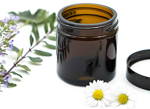 Lunamant 10er Set hochwertige Glastiegel Braunglas 30ml | Cremedosen leer | Salbentiegel braun aus Glas inkl. Etiketten und Spatel