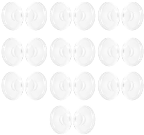 Briny River 10 Paires de Plaquettes Nasales Rondes en Silicone de 9 Mm Compatible avec Lindberg Air Titanium Vintage Lunettes