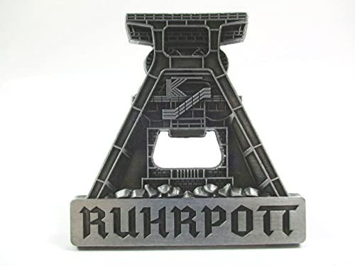 Ruhrpott Magnet Flaschenöffner Metall Förderturm Zeche Bergmann Souvenir Germany