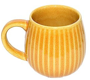 Saumo 480ml Hochwertige Handgefertigte Kaffeetasse aus Porzellan - Kaffee & Tee Tasse in Modern Vintage Design - große Kaffeebecher mit großem Henkel LFGB Zertifiziert
