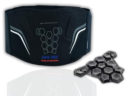 BLACKWILD The Rider's Skin Nierengurt Motorrad | Nierengurt für Erwachsene | Schwarz | Motorradfahren | Mit SAS-TEC SP-T Steißbeinschutz