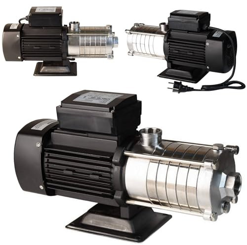 Wasserpumpe ALPINOX PRO 1000 (750 W, 4200 l/h Förderleistung, 58m Förderhöhe) - für Sauberes Wasser Hauswasserwerk Gartenpumpe PREMIUM Bewässerungspumpe Regenwasserpumpe (ALPINOX PRO 1000)