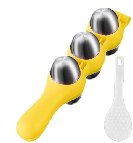 Rice Ball Maker Shake - Press de boule de riz à sushi antiadhésive, baller de riz en acier inoxydable | Moules à riz collants bricolage grand moule à boule de riz kit de moulage de riz au pal