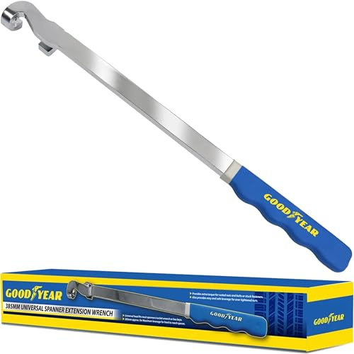 Goodyear Universal 385mm Extra Torque Arms Spanner Extension Bar, Extender, Offset Extension Wrench, Ratchet, Serpentine Belt Tool, Pry Bar Wrench Adaptor, Lever Bar, Extendable Breaker