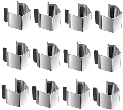 Lanai, 12 clip per installazione di porte e zanzariere, accessori per l'installazione di patio