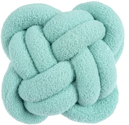 LXLAEOANG Cojín de Punto Anudado, decoración Ventana, Bola Nudo(Blue)
