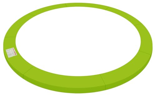 QIERF 420cm Trampolin Randabdeckung Trampolin Randschutz, Federabdeckung PVC, 10mm Perlbaumwolle, Trampolinzubehör für Gartentrampoline, Spielbereichen (Grün)