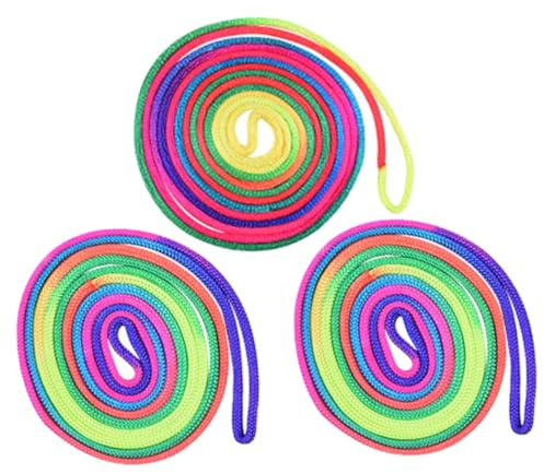 HONMEET 3pcs Rainbow Cats Cradle String for Elastic Finger Game for Outdoor Activities and Party Favors Boosts Dexterity and Team Skills Colorful Stretchy String for Boys