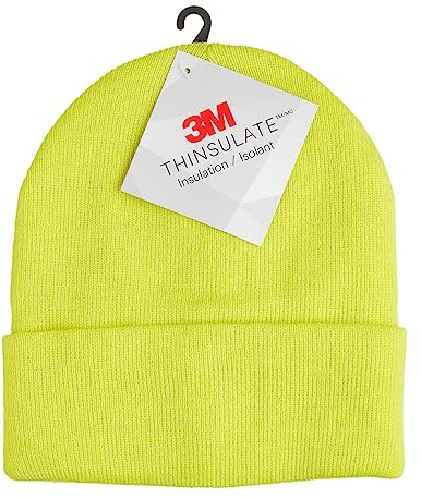 Blackrock Bonnet Jaune, à Porter avec des vêtements Haute visibilité, pour Hommes et Femmes, Course à Pied, Bonnet, Hiver, léger, Casquette, Thermique, Bonnet de Travail pour l'hive