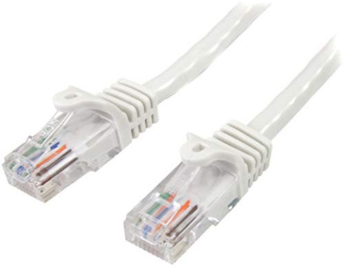 StarTech.com Câble réseau Cat5e UTP sans crochet - 5 m Blanc - Cordon Ethernet RJ45 anti-accroc - Câble patch (45PAT5MWH)