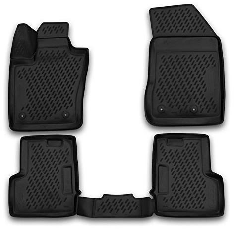 AD Tuning FM25003 Passform Gummifußmatten (5-teilig), schwarz