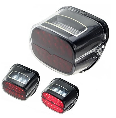 Lovemotor Motorrad LED Rücklicht Bremslicht Kennzeichenlampe für Harley Cross Bones Road King Road Glide Sportster 1200 883