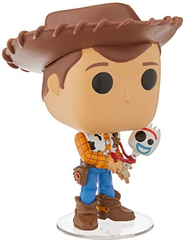 Funko – 37471 – Disney: Toy Story 4 – Woody mit Forky – Vinyl Figur, 9cm (UK Exclusive)
