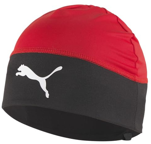 PUMA Unisex Teamliga Beanie Jr M tze, Puma Red-Puma Black, Einheitsgröße EU