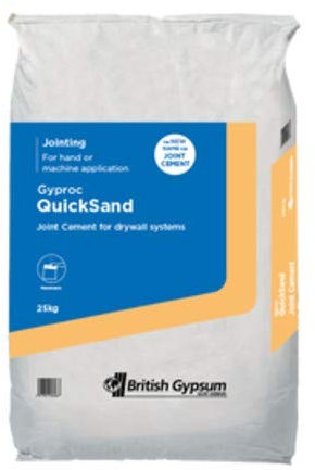 Cemento de la junta de la arena rápida Gyproc británica Gypsum Gyproc 25kg