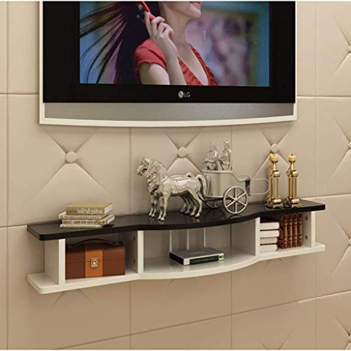 An der Wand montierte Schwimmerhalterung/Halterung/Halterung für WLAN-Router TV-Box Set-Top-Box Lautsprecher-Streaming-Gerät Spielekonsole Wandhalterung (Farbe: D, Größe: 100 cm)