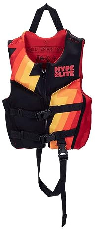 Hyperlite Indy CGA Kids Wakeboard Vest Black/Orange Child (30-50Lbs)