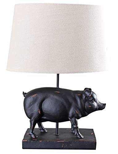 Küchenlampe Schwein Leuchte (ohne Leuchtmittel) Glückschwein Landhausstil Lampe Tischleuchte cw611 Palazzo Exklusiv